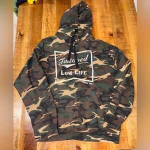 Cartel Ink Tattooed Low Life Camo Hoodie XLarge